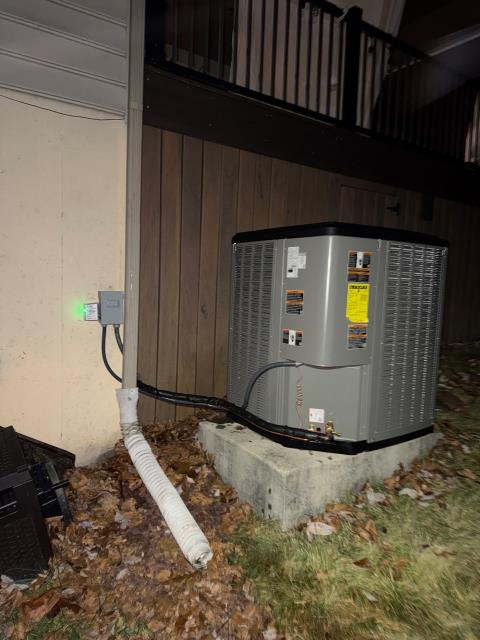 Conducted the installation of a Lennox Elite dual-fuel adaptive heating and cooling system for a homeowner in Ambler, PA 19002, delivering a high-efficiency upgrade with a 20.0 SEER2 heat pump paired with a 98.1% AFUE Signature Series furnace for year-round comfort and precise temperature control. Performed full system replacement and commissioning, including a Lennox communicating thermostat, new pad, whip, disconnect, upgraded 5-inch MERV 11 filter rack, and detailed setup to ensure ultra-quiet operation, proper airflow, and optimal performance in both heating and cooling modes. Wrapped up the project with full testing and verification, providing the homeowner with strong manufacturer warranties, multiple service guarantees, and peace of mind knowing their home now has a reliable, energy-efficient HVAC solution designed for long-term comfort.