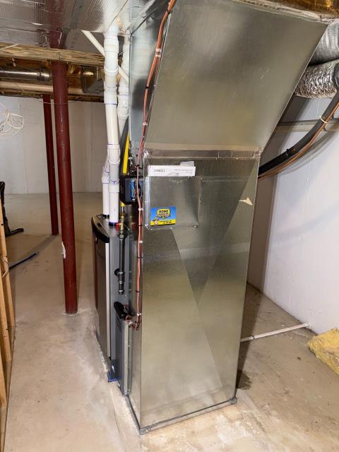 Conducted the installation of a Lennox Elite dual-fuel adaptive heating and cooling system for a homeowner in Ambler, PA 19002, delivering a high-efficiency upgrade with a 20.0 SEER2 heat pump paired with a 98.1% AFUE Signature Series furnace for year-round comfort and precise temperature control. Performed full system replacement and commissioning, including a Lennox communicating thermostat, new pad, whip, disconnect, upgraded 5-inch MERV 11 filter rack, and detailed setup to ensure ultra-quiet operation, proper airflow, and optimal performance in both heating and cooling modes. Wrapped up the project with full testing and verification, providing the homeowner with strong manufacturer warranties, multiple service guarantees, and peace of mind knowing their home now has a reliable, energy-efficient HVAC solution designed for long-term comfort.