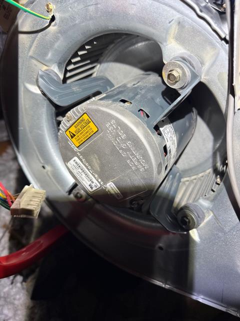 We diagnosed a burnt-wire smell and thermostat error. The blower motor was failing, confirmed by continuity and operation tests. We recommended and replaced the motor to ensure safe, reliable hvac function.