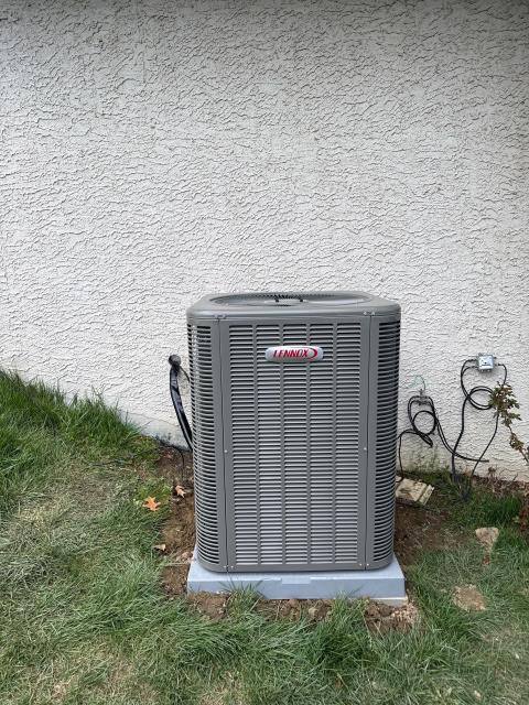 Completed a full system installation, featuring a lennox merit series ml14kc1 ac and ml180v furnace. Enhanced with a 16 seer2 single-stage cooling and an 80% efficient furnace, ensuring optimal comfort and reliability.