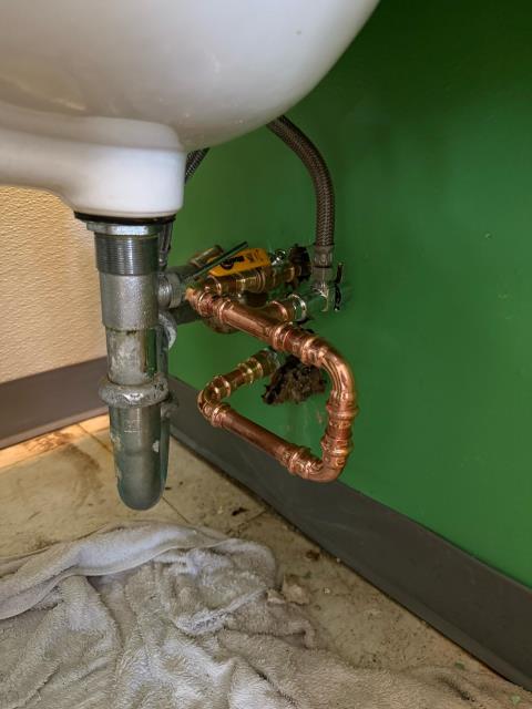 Chalfont, pa - we fixed a plumbing issue under a bathroom sink at a montessori school. We inspected, repaired drain connections, and stopped leaks. The sink now drains properly and is ready for use. Chalfont, pa - we fixed a plumbing issue under a bathroom sink at a montessori school. We inspected, repaired drain connections, and stopped leaks. The sink now drains properly and is ready for use.