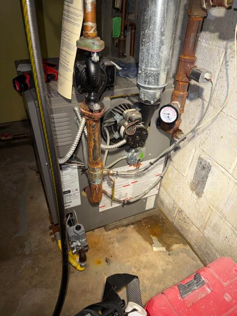 Addressed hvac and boiler issues, including thermostats and radiators. Found ac problems, a broken duct, and missing protection. Inspected a 3-zone boiler, identifying a faulty zone valve.
