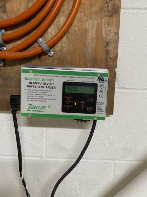 I assessed a sump pump battery backup issue, replaced a 3-year-old battery, and coordinated a return visit for installation and testing.