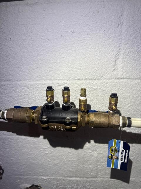 We addressed an old customer's ongoing leak issue at the backflow preventer test ports, replacing faulty ports and sealing them. After thorough inspection and repairs, the system was retested and confirmed leak-free.