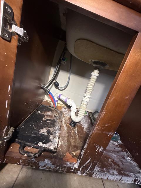 We addressed a slow-draining kitchen line due to heavy grease. Clearing the trap helped slightly, but a severe blockage was found. We replaced the trap and upgraded the pipe diameter, but a full fix requires correcting the slope and replacing the affected section. We addressed a slow-draining kitchen line due to heavy grease. Clearing the trap helped slightly, but a severe blockage was found. We replaced the trap and upgraded the pipe diameter, but a full fix requires correcting the slope and replacing the affected section.