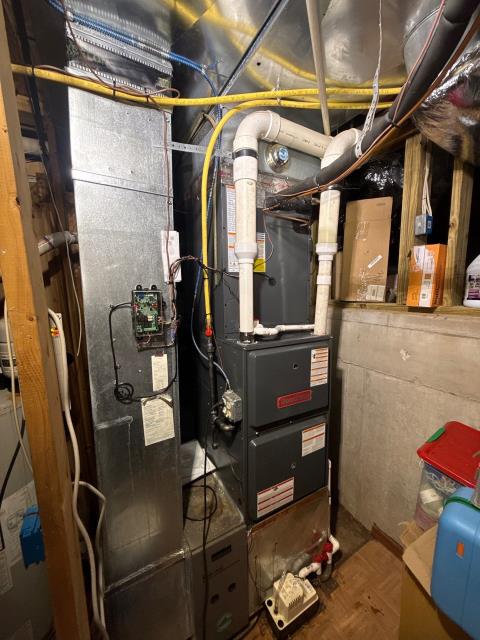 We installed a new goodman hvac system, removing the old equipment. This included the ac condenser, furnace, and connections to existing systems. The new system was tested and is now reliable and efficient.