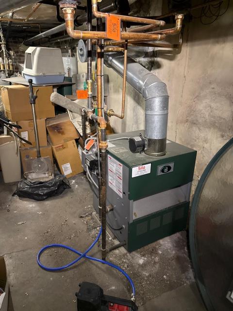 We fixed a leaking radiator pipe in a hydronic heating system. We drained the system, assessed the damage, and are now preparing a repair proposal. The property management team is reviewing the options.