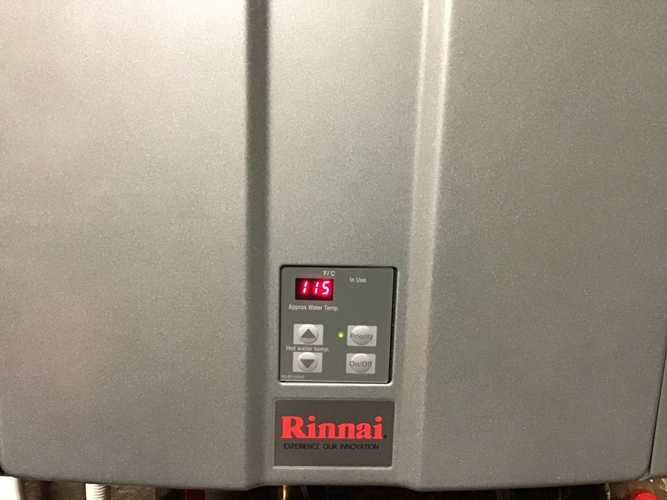 Rinnai Water Heater Install