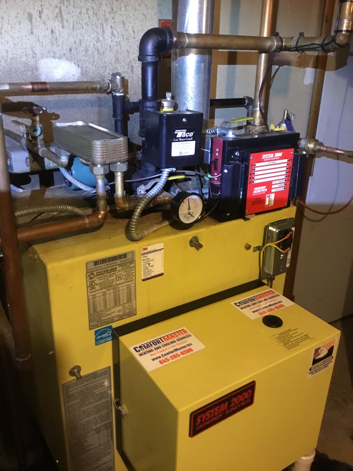 Refurbishing an old oil boiler by energy kinetics