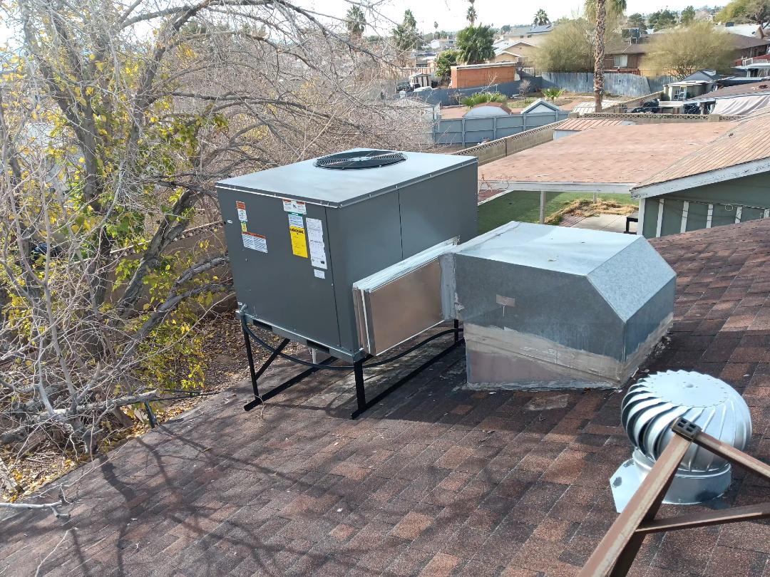 Performed ac installation rheem heat pump 