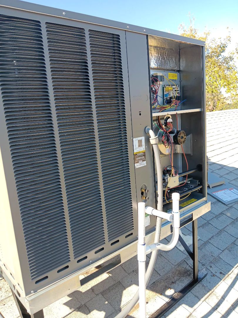 Performed ac heating and cooling  maintenance on a york heat pump 