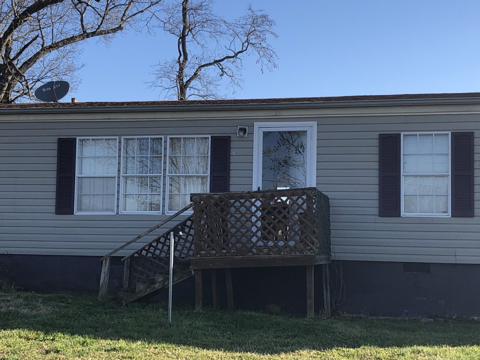 Bedford, VA - Getting ready to put a covered porch on this home. It was time to redo the front deck Bedford, VA - Getting ready to put a covered porch on this home. It was time to redo the front deck