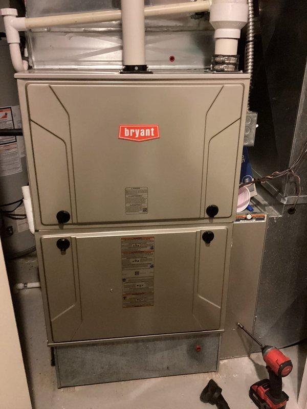 Performed diagnostic inspection on Bryant furnace system to address customer complaint of animal intrusion and related odor issues. Evaluated venting system and identified points of entry where animals were accessing the furnace. Recommended installation of appropriate vent guards/screens to prevent future animal intrusion while maintaining proper system ventilation and operation.