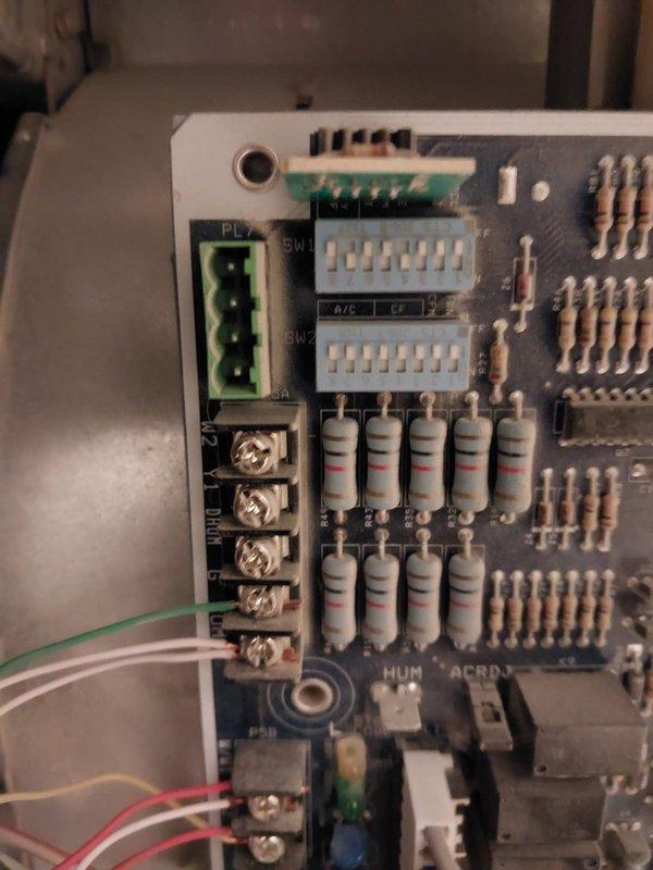 Diagnosed furnace with intermittent protection mode fault. Inspected control board and found faulty DIP switch settings causing system lockout. Reset control board parameters and cycled system through multiple test runs to verify stable operation. Furnace now operating normally without entering protection mode.