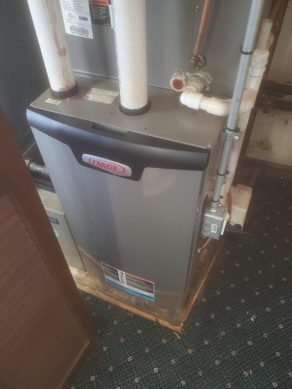 Completed scheduled maintenance on Lennox furnace unit. Performed comprehensive inspection of all internal components including electrical connections, control boards, and blower motor. System is functioning properly with no issues identified at this time.