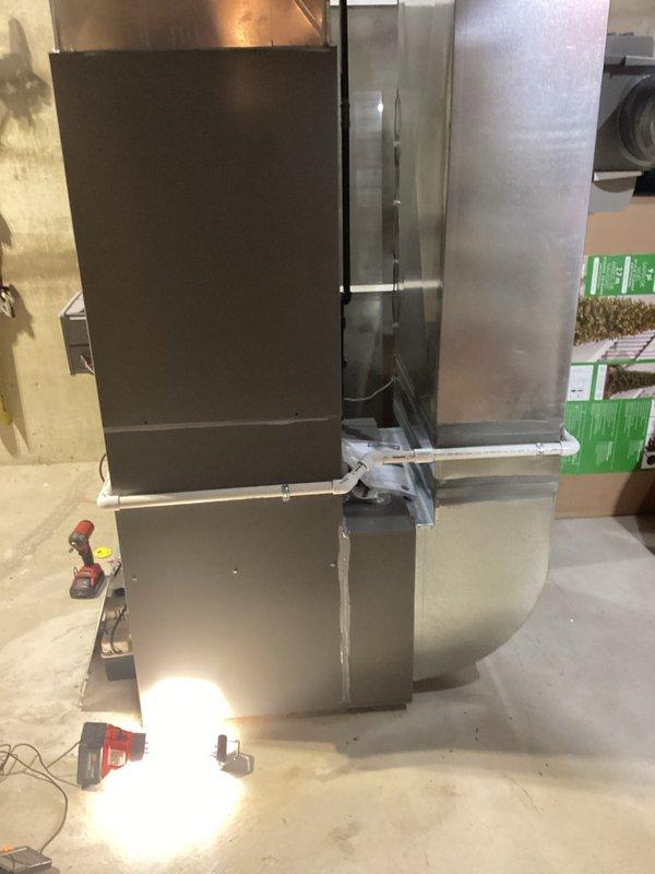 Conducted HVAC system replacement due to failed heat exchanger and defective thermostat as identified in Quote #03719-01. Inspected electrical service panel to ensure proper circuit capacity for new unit installation. Completed installation of new furnace system with appropriate ductwork connections and sealed all joints to manufacturer specifications.