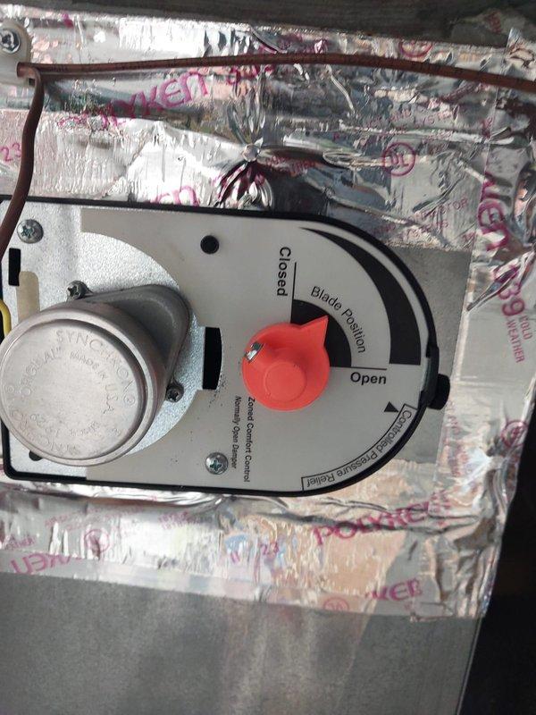 Responded to call for furnace malfunction causing temperature imbalance between floors. Diagnosed issue with bypass damper control system - found damper position incorrectly set causing lower level overheating while upstairs remained below setpoint. Adjusted blade position and synchronized bypass air pressure control to restore proper airflow balance throughout home.