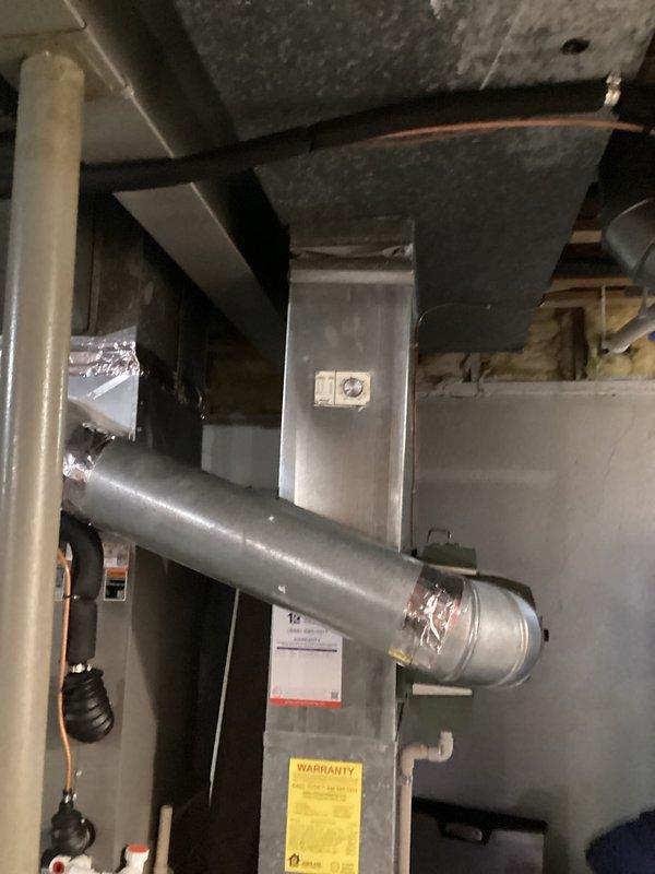 Conducted comprehensive HVAC replacement estimate (CQ Quote: 03729-01 FRN Repl Est) for existing system. Performed thorough inspection of current installation including furnace/air handler unit, associated ductwork connections, condensate lines, and ventilation components. Documented existing setup with photos to support replacement recommendation.