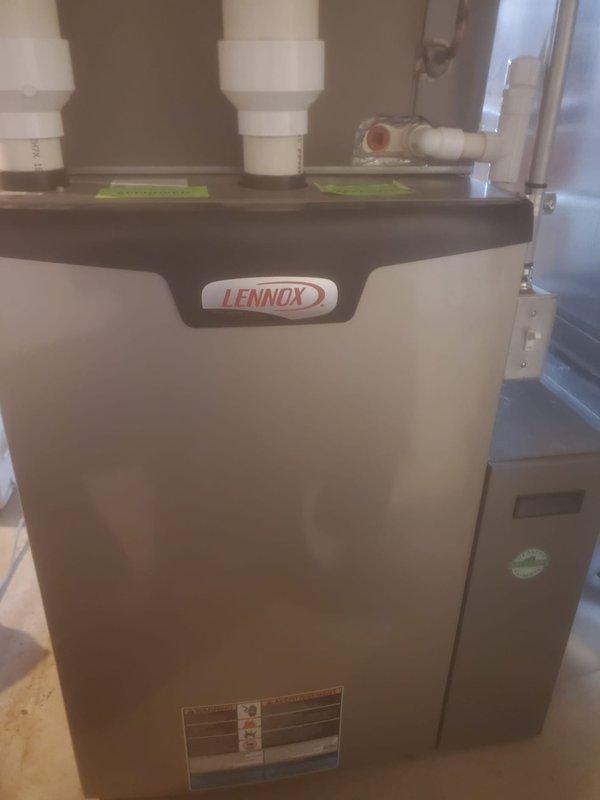 Completed scheduled maintenance on Lennox furnace under Worry Free Service Agreement. Performed full inspection of interior components including circuit board, electrical connections, and ventilation system. All components functioning properly with no issues identified.