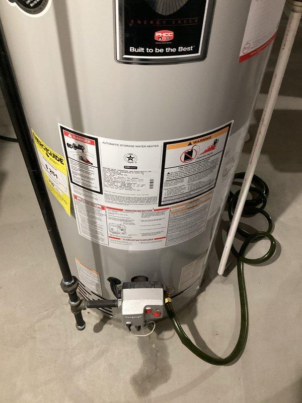 Performed assessment for replacement of 50-gallon water heater (ND10-12 model). Inspected existing gas water heater and surrounding plumbing infrastructure, including PEX tubing connections and gas line. Evaluated installation area in basement/utility space and confirmed appropriate clearances for new unit. Customer scheduled for installation with 1-5 PM arrival window on 2/11, with flexibility for earlier installation if equipment is available.