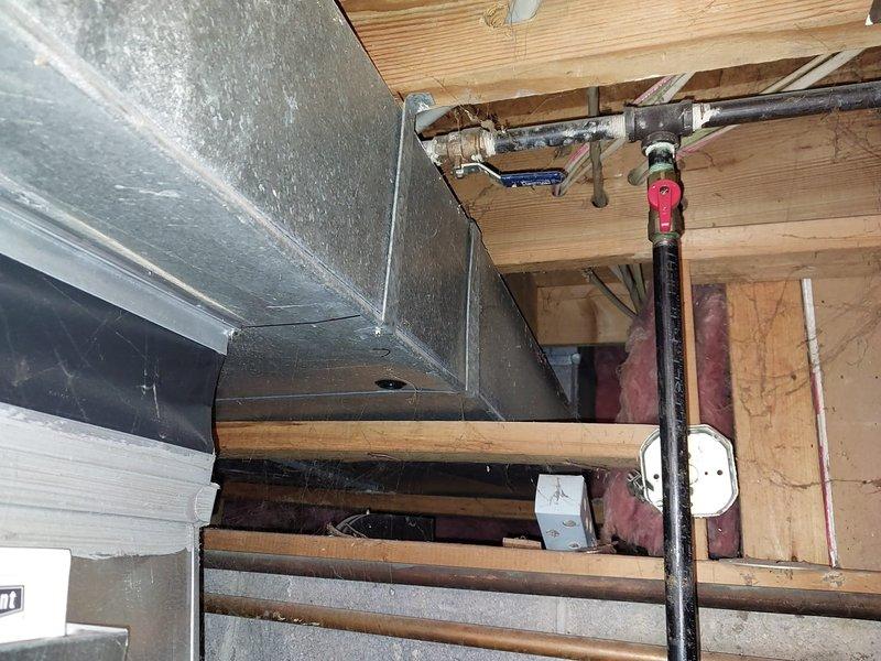 Performed scheduled furnace maintenance service on the customer's heating system. Inspected all ductwork, gas connections, and ventilation components, confirming proper installation and function. Replaced standard filter and provided customer with the additional filter and humidifier pad requested.