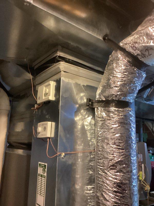 Completed furnace replacement due to age-related deterioration and inducer motor over-amping (12-2). Installed new Lennox system with proper PVC venting configuration and verified all connections. Existing ductwork was inspected and secured with appropriate insulation to ensure optimal system performance.