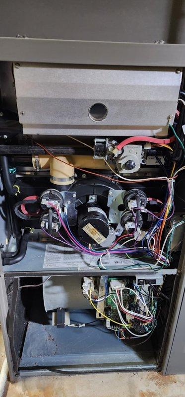 Performed routine heating maintenance on Lennox furnace under Worry Free Service Agreement. Inspected all electrical components, wiring connections, and control board functionality. Unit is operating within normal parameters with no issues detected; system is ready for the heating season.