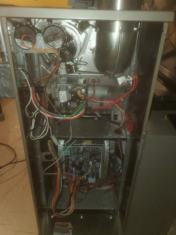 Completed scheduled maintenance service on Bryant furnace system. Performed comprehensive inspection of internal components including circuit board, wiring connections, and motor assembly. All systems were tested and verified to be operating within normal parameters.