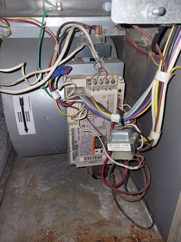 Responded to service call for York furnace not maintaining temperature. Performed diagnostic inspection of control board and electrical components, checking all wiring connections for proper function. System was tested and restored to normal operation, ensuring proper temperature regulation throughout the service cycle.