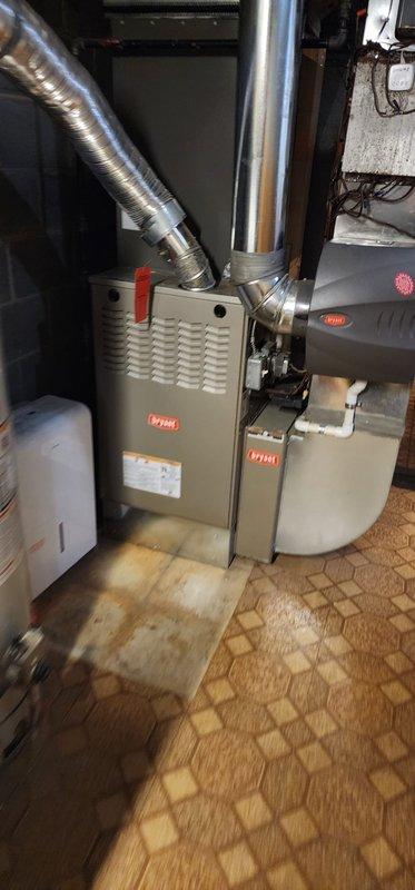 Completed Fall Ready Now maintenance on Bryant furnace system. Performed full inspection of unit, including control board, electrical connections, and ductwork. System is operating within manufacturer specifications with no issues identified.