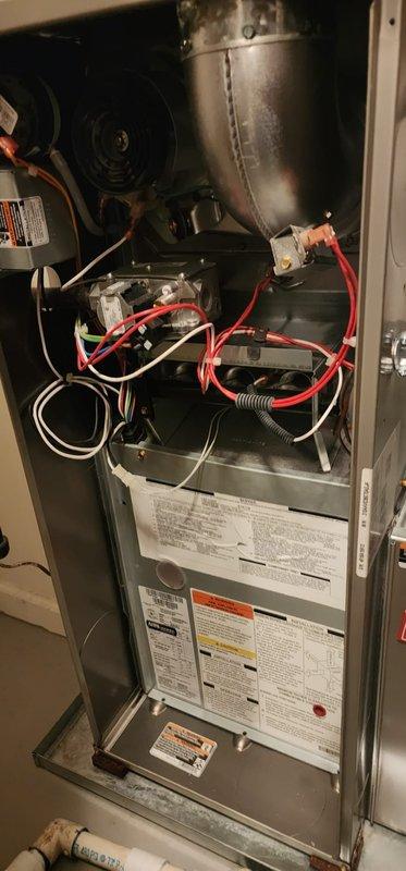 Performed comprehensive maintenance on Bryant furnace under Worry Free Service Agreement. Inspected all internal components including blower assembly, electrical connections, and PVC venting system. Unit is operating normally with no issues identified during the FRN maintenance service.