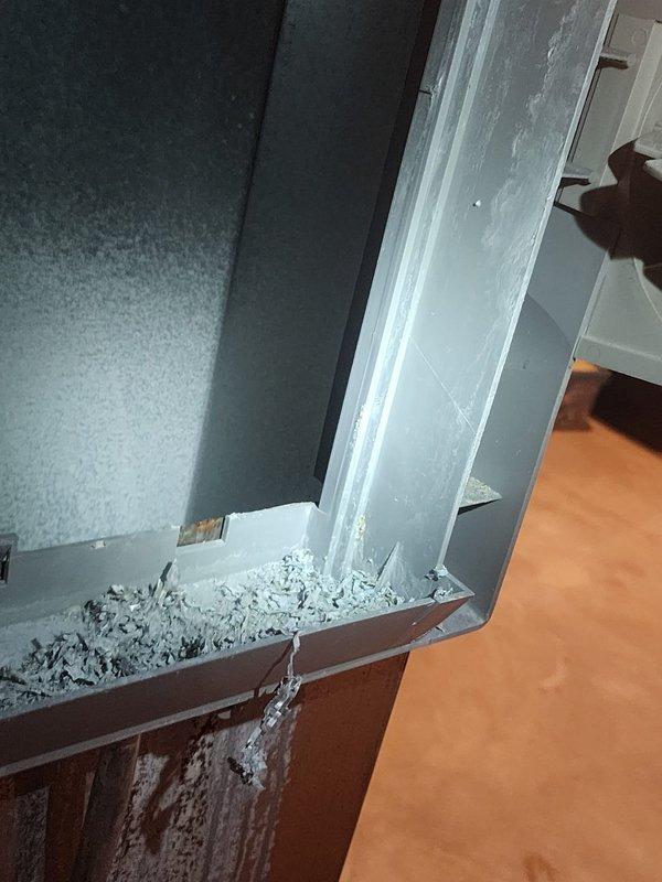 Diagnosed and serviced leak issue beneath furnace. Discovered deterioration of surrounding frame with significant debris accumulation. Inspected associated humidifier (Model 2001) and documented serial number for warranty purposes.