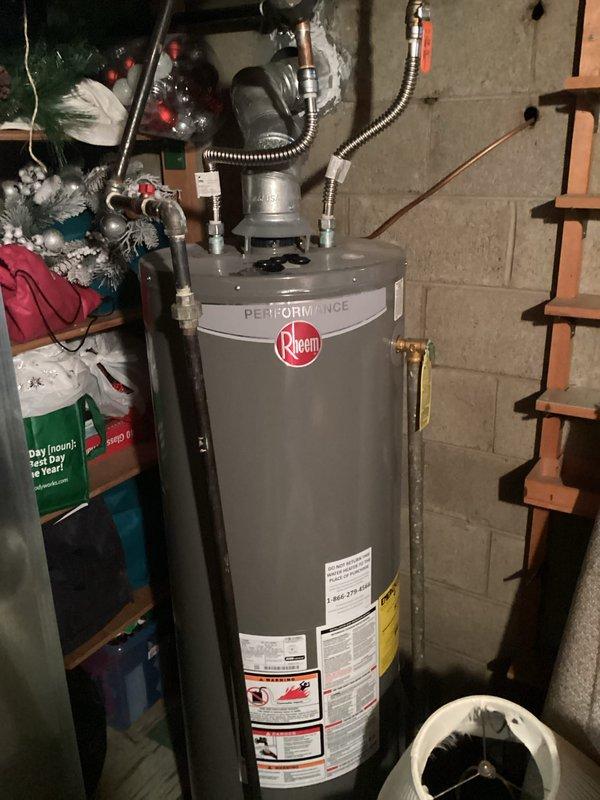 Performed comprehensive evaluation of existing HVAC system, including York furnace with dual PVC ventilation and connected air handler. Documented condition of Rheem Performance water heater with associated plumbing connections. Completed full system assessment for potential replacement options and provided customer with detailed estimate for system upgrade.