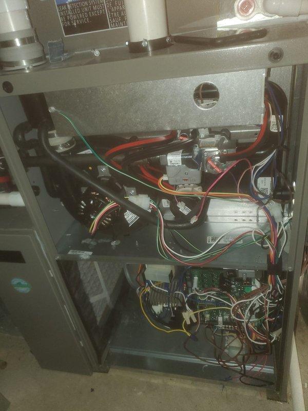 Completed annual maintenance service on Lennox furnace system. Performed comprehensive inspection of all internal components including electrical connections, control boards, and blower assembly. System is operating within manufacturer specifications with no issues detected.