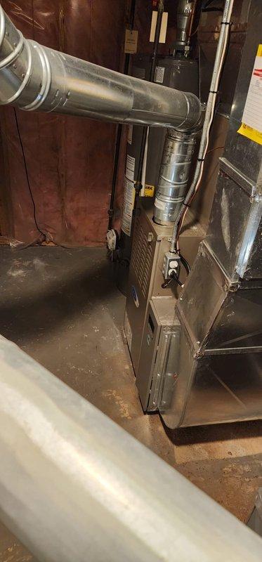 Performed comprehensive maintenance on two furnace systems. Inspected interior components including circuit boards, electrical connections, and wire harnesses for proper function. Examined ductwork connections and ventilation components, ensuring proper installation and operation of both heating units.