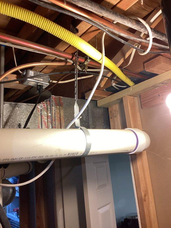 Conducted comprehensive estimate for combined replacement of hot water tank, humidifier, and air scrubber installation. Inspected existing basement utility infrastructure, including PVC drainage, copper supply lines, and current HVAC ductwork configuration to determine optimal placement and compatibility requirements for the new equipment.