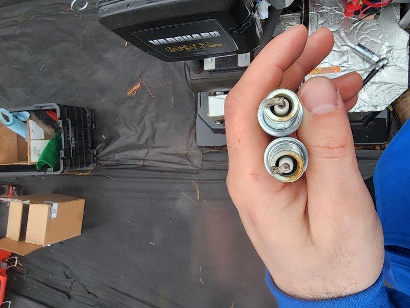 Performed scheduled maintenance on residential generator system. Inspected and replaced worn spark plugs on Vanguard power unit. Verified proper operation of Power Code field support module including all electrical connections and control systems.