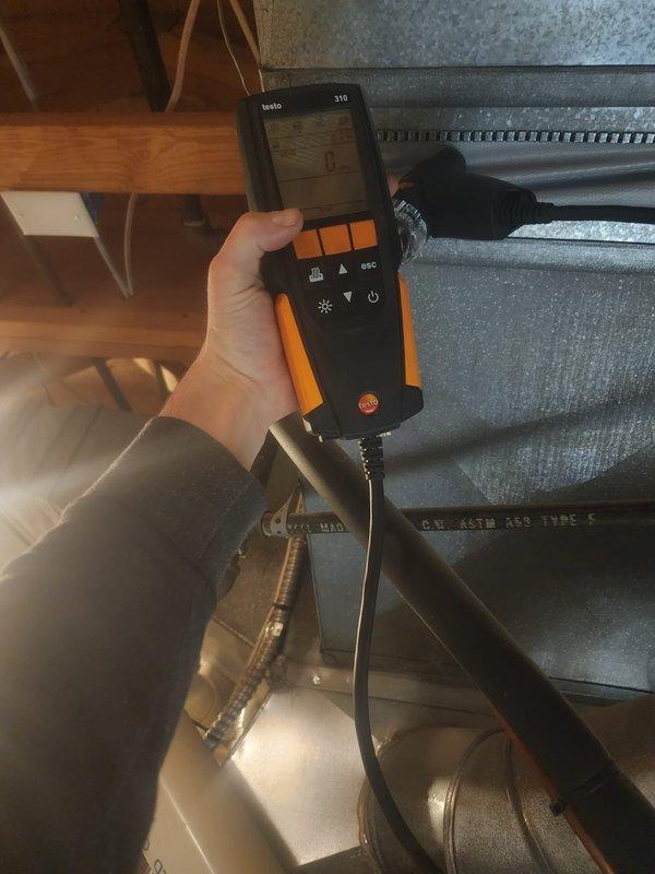 Successfully completed the replacement of a malfunctioning blower motor and circuit board in the customer's HVAC system. Performed comprehensive diagnostic testing using a Testo 310 analyzer to verify proper system operation and ensure all electrical connections were secure and functioning correctly after installation.