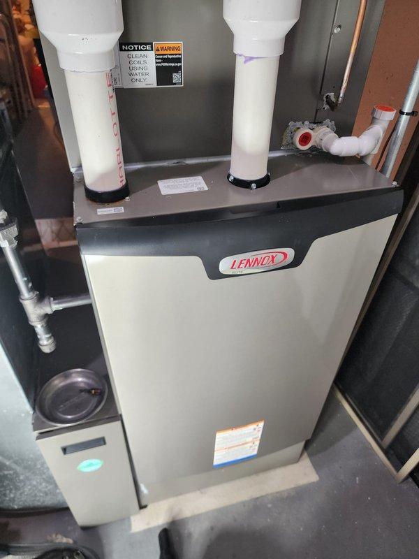 Performed scheduled preventative maintenance on Bryant and Lennox furnace systems under Worry Free Service Agreement. Completed comprehensive tune-up on both units (1-year-old furnace with contract through 2025), including inspection of ventilation/drainage systems and verification of proper installation. All systems functioning correctly with no issues identified; left voicemail confirming completion of service.