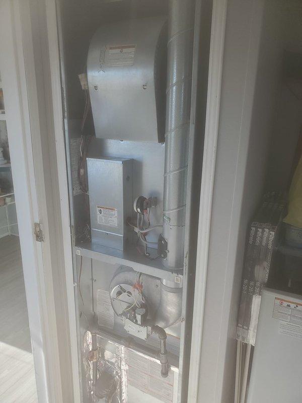 Performed comprehensive furnace maintenance on Coleman wall-mounted heating system as part of scheduled service. Inspected entire HVAC system including air handler, blower assembly, and all electrical connections. Cleaned components, verified proper operation, and confirmed system meets manufacturer specifications for optimal heating performance.