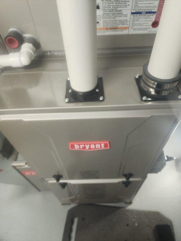 Responded to Bryant furnace lockout with error code #14. Inspected internal components including blower motor assembly, wiring connections, and control board. Diagnosed and resolved issue causing system lockout, restoring normal operation to the unit.