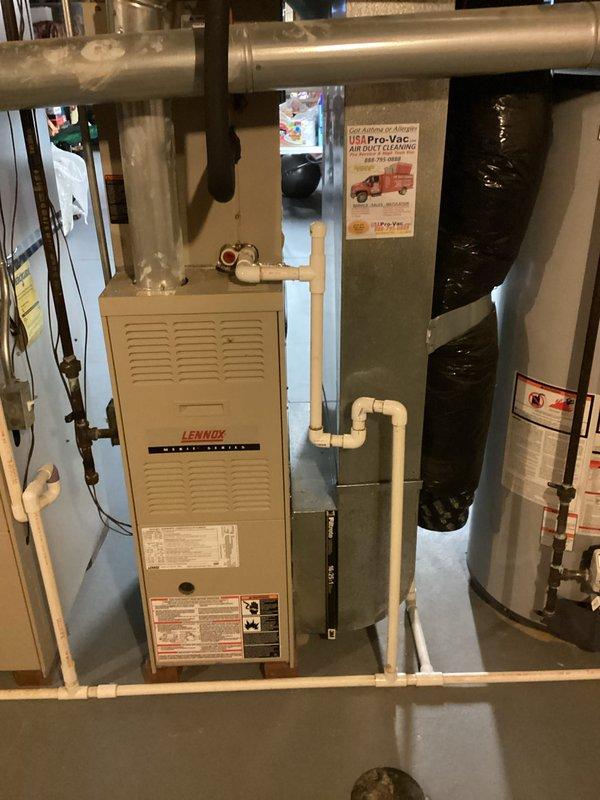 Conducted comprehensive assessment of aging 2002 AC system with reported refrigerant leak and evaluated existing Lennox furnace installation. Determined full system replacement recommended due to equipment age, refrigerant issues, and opportunity for significant efficiency improvements with modern HVAC technology.