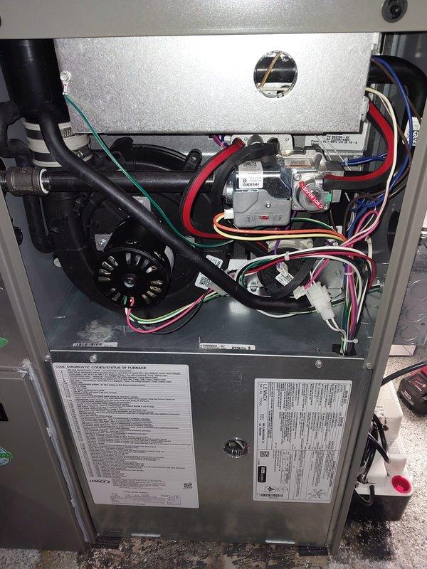 Performed annual furnace maintenance under Worry Free Service Agreement. Inspected interior components including blower assembly, electrical connections, and control boards. Verified proper operation of all systems with no issues found.