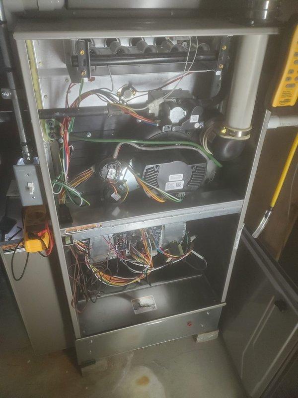 Completed scheduled maintenance on two Bryant furnace systems. Performed comprehensive inspection of all internal components including gas burners, blower motor assembly, electrical connections, and heat exchanger. Verified proper operation of all safety controls, checked gas pressure, inspected flue venting, and cleaned burner assemblies. All systems tested and found operating within manufacturer specifications.