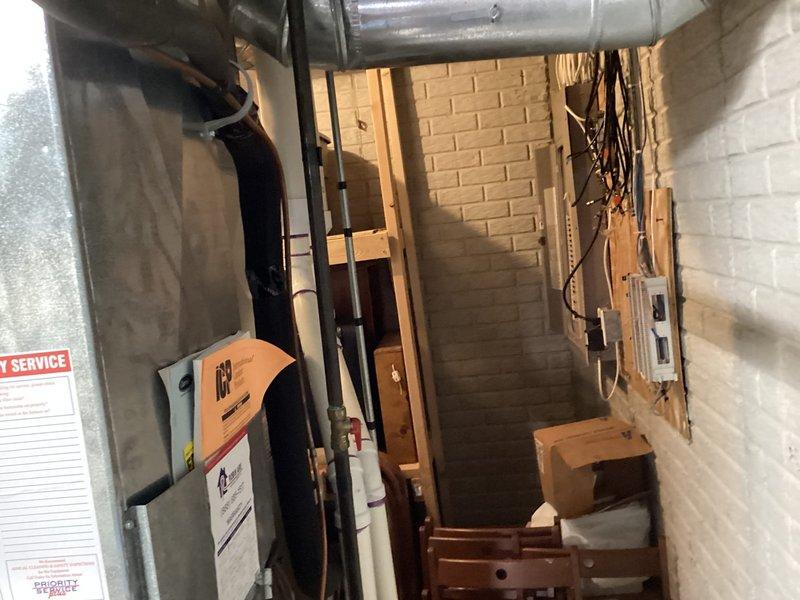 Completed full installation of Lennox air conditioning system with outdoor condenser unit and Ecobee6 smart thermostat. Installed electrical disconnect box with proper conduit routing to outdoor unit, mounted condenser on exterior pad with appropriate clearances, and completed all refrigerant line connections and electrical hookups. System tested and verified operational with proper airflow and temperature differential.