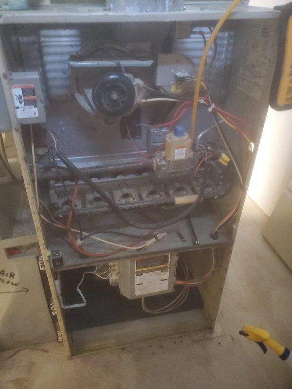 Completed comprehensive HVAC maintenance tune-up on residential gas furnace system per prepaid service agreement. Performed full system inspection including blower motor assembly, heat exchanger surfaces, burner assembly, gas valve operation, electrical connections, and control board functionality. All components inspected, cleaned, and tested for proper operation with system found to be functioning within normal parameters at time of service completion.
