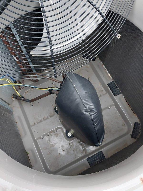 Completed scheduled cooling system maintenance and tune-up on residential outdoor HVAC unit. Performed comprehensive inspection of condenser unit, verified proper fan operation, checked electrical connections, and confirmed system functionality. Unit operating within normal parameters with no issues identified at time of service.