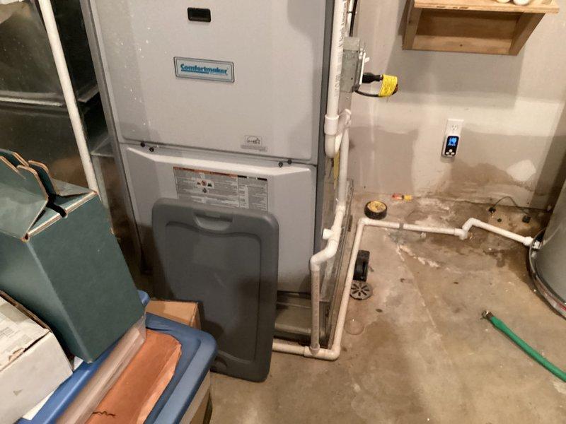 Installed 75-gallon tanked water heater in basement utility room, connecting all necessary water supply lines and ensuring proper integration with existing plumbing infrastructure. Reconnected and tested circulating pump to restore hot water circulation throughout the system, verifying all connections for proper operation and leak-free performance.