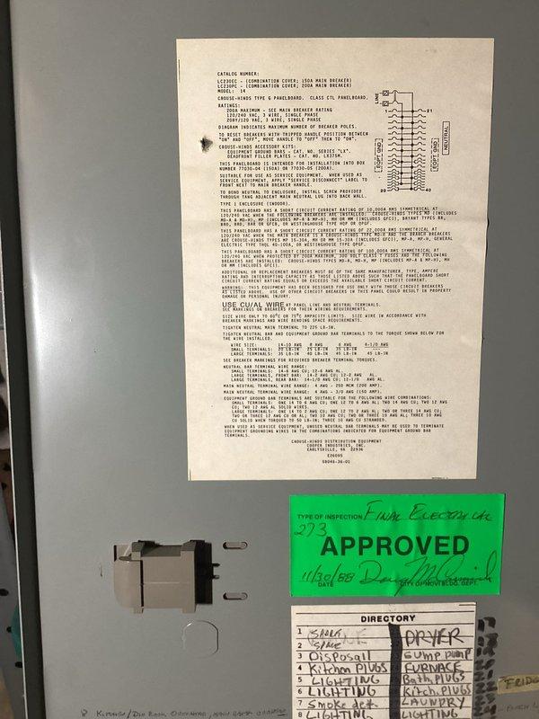 Responded to service call for reported electrical disconnect failure at outdoor AC unit. Upon inspection, found electrical panel with compromised components requiring assessment. Verified AC system integrity, confirmed no damage to air conditioning equipment, and documented electrical panel condition with detailed photographs showing circuit breaker configuration and wiring layout for future reference.