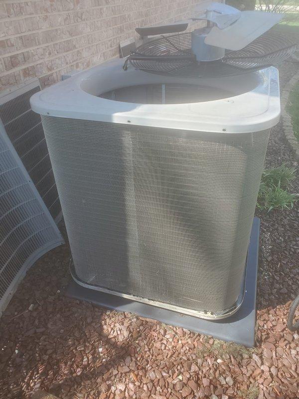 Completed routine air conditioning maintenance on residential split system. Performed comprehensive inspection of indoor air handler evaporator coils and blower motor assembly, verified proper refrigerant line connections and electrical wiring integrity. Inspected outdoor condenser unit, confirmed fan operation, checked unit mounting and clearances, and verified overall system functionality.